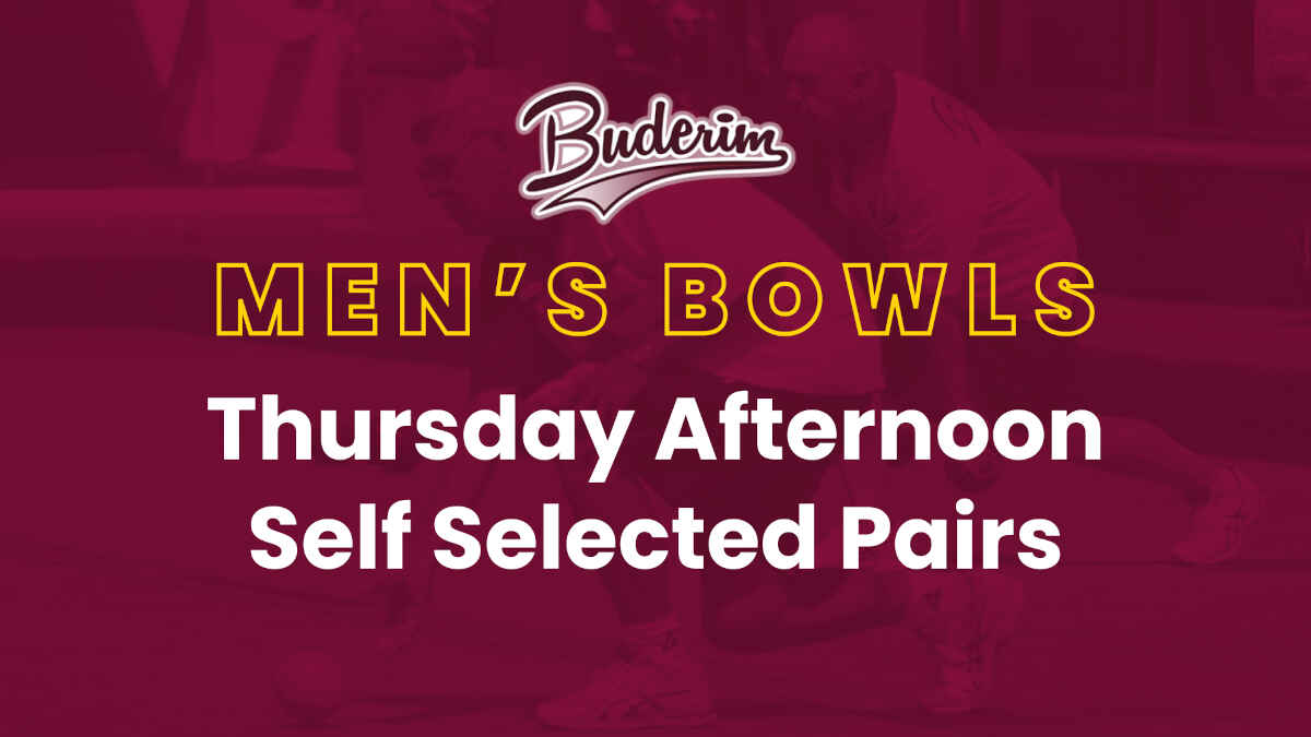 Thursday Afternoon Self Selected Pairs